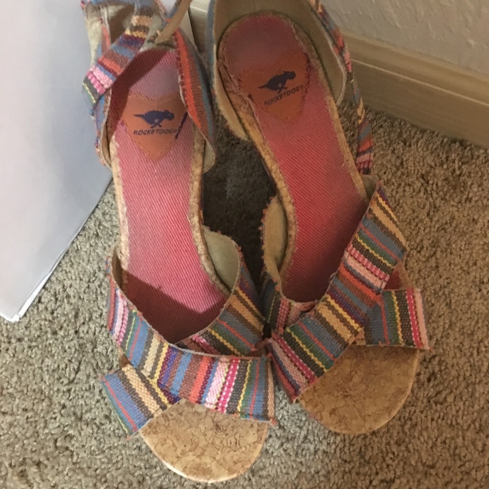 Rocket dog rainbow wedges